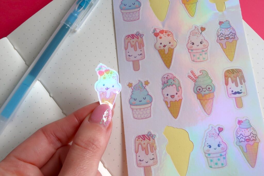 How to make holographic stickers on Cricut